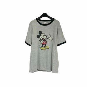 UNIQLO U ユニクロ　ユー　リンガーTシャツ　ミッキーマウス　メンズL