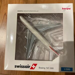 herpa 1/500 523356 Swissair Boeing 747-300.Reg.HB-IGD