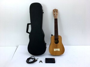 【同梱不可】【100】ジャンク品 夢工房 エレクトリック ウクレレ J’s UKULELE OGS-414K ハードケース付 日本製 全長約56cm ※動作未確認