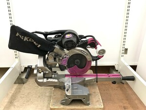 【同梱不可】【140】中古品 HIKOKI ハイコーキ C6RSHC 165mm卓上スライド丸ノコ 2019年製 ※汚れ有