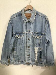 THE LIFE OF Pablo Squad VINTAGE JEAN JACKET ライフオブパブロ　デニムジャケット　ビンテージ　カニエウエスト　ストリート　古着