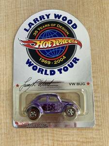 Hot Wheels 2004 LARRY WOOD WORLD TOUR 35 YEARAS OF DESIGN VW BUG 1of4000 1/64 ジャンク