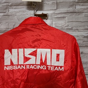 men's G533 当時物 ニスモ NISMO NISSAN RACING TEAM 日産自動車 ニッサン 薄手 ナイロン ジャケット レッド ヴィンテージ の画像1