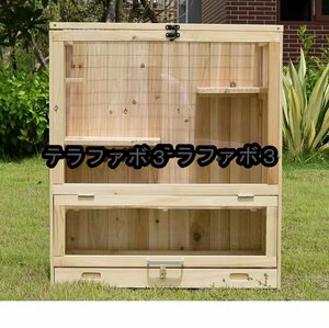  reptiles small animals Golden hamster hamster cage breeding case case house small shop wooden front opening transparent ventilation construction type tabletop opening and closing 