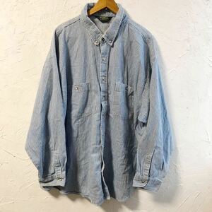 DM8 OSHKOSH BGOSH ヒッコリー デニムシャツ 長袖 BDシャツ ストライプ ワークシャツ 90s vintage ヴィンテージ 