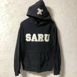 SU34 SANTASTIC! サンタスティック SARU スウェットパーカー パーカー プルオーバー フーディー ブラック L TOKYOTRIBE TT2 0s vintage