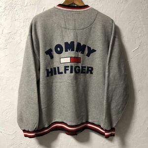 PG1 TOMMY HILFIGER トミーヒルフィガー スウェット トレーナー ジャケット ジップ USA製 90s 古着 スウェットシャツ ヴィンテージ vintage