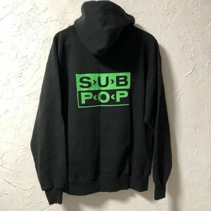 AD58 SUBPOP サブポップ スウェット パーカー JERZEES NIRVANA 90s vintage ヴィンテージ SUB POP RECORDS ロック バンド 