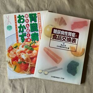 糖尿病性腎症の食品交換表 と腎臓病のおかず 2冊セット