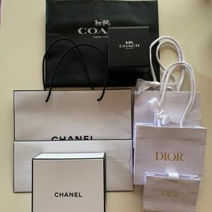 ショップ袋 紙袋 シャネル CHANEL ブランド　コーチCOACH DIOR