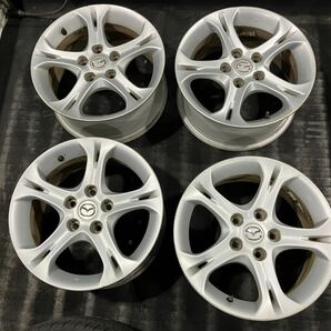 マツダ純正RX8 RX 8 用アルミホイール7.5J＋50PCD114.3ハブ68mm5穴4本セット ロードスターアクセラアテンザビアンテ等に流用の画像1