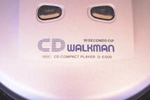 SONY/ソニー/CDウォークマン/WALKMAN/ポータブルCDプレイヤー/卓上オーディオ/DーE500/昭和レトロ/昭和家電/乾電池ケース/ケース付/UPY819_画像5