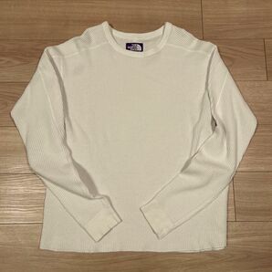 ＜THE NORTH FACE PURPLE LABEL＞ワッフル長袖Tシャツ　色：白　サイズ：Ｌ