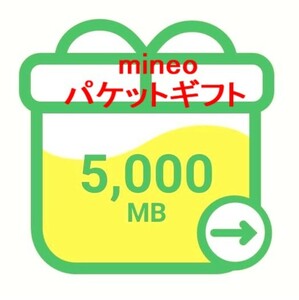 即決♪mineo パケットギフト５GB(5000MB) マイネオ 5ギガ バイト オプテージ ケイオプティコム