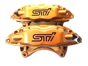  gold color 4pot Brembo STI caliper * front * GRF Impreza GRB / VAB VAG also 