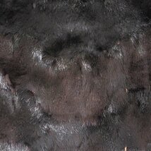 美品【 King / ノースリーブ 】高級毛皮 シェアードミンク ◆ベスト(ジレ) 78cm ハーフ丈 ◆黒色に近いDB ◆サイズ FREE ◆T927Y_画像10