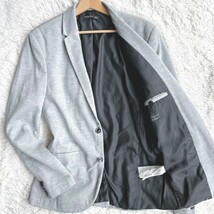 希少 XLサイズ！ZARA MAN【絶妙な色合い】ザラ テーラードジャケット ライトグレー ストレッチ素材 伸縮 メンズ アンコン 春 ブレザー_画像1