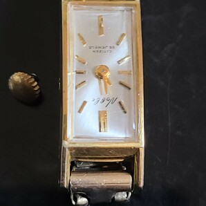 B2402-03-14  ジャンク シチズン 14ｋ刻印あり 手動巻き  腕時計 ゴールドの画像1