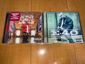 【輸入盤CD】E-40 アルバム2枚セット / Tha Hall Of Game / Loyalty And Betrayal / G-RAP