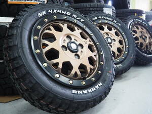 ゴツゴツ系 アゲ系 MLJ XTREME-J XJ04 14inch 4.5J 4H100 +43 BR ナンカン FT-9 165/65R14 軽トラ 軽バン ハスラー