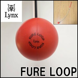 LYNX フレループ ゴルフスイング練習機 レッド カーブ型 全長約99cm ラバーヘッド FURE LOOP リンクス