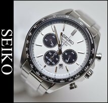 極美品 SEIKO クロノグラフ ソーラー 腕時計 SBPY165 V175-0FA0 セイコー セレクション Sシリーズ_画像1
