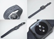 訳あり Apple watch シリーズ3 42mm MTF32J/A A1859 スペースグレイ アルミニウム ブラック スポーツバンド アップルウォッチ_画像5