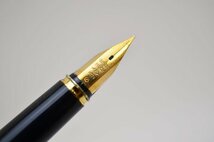 良品 PILOT 万年筆 デラックスアミメ 格子柄 蝕刻 ペン先18K-750 F パイロット 日本製_画像4