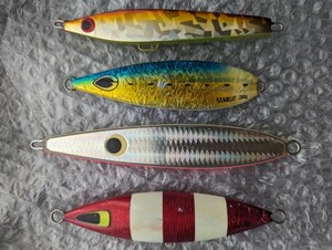 ハオリ 鰆 太刀魚 中山工房 NN ジグ ノンキー 中深海 根魚 アラ アカムツ タラ ジギング 中古 未使用 4本セット