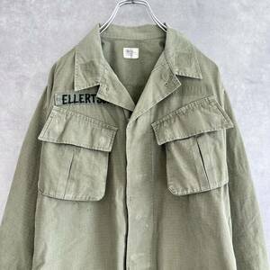 60s US ARMY ジャングルファティーグジャケット 4th リップストップ JUNGLE FATIGUE JACKET ミリタリー 古着 ヴィンテージ