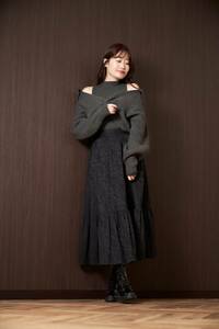 雑誌掲載 激レア 今期 Her Lip To ハーリップトゥ Charlotte Wool-Blend Knit Set トップス ノースリーブ ニットのみ Grey グレー SS