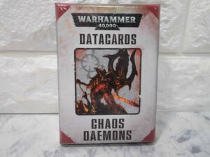 【未開封】　WARHAMMER 40,000　DATACARDS　「CHAOS DAEMONS (カオスデーモン)」 ウォーハンマー　データカード