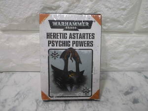 【未開封】　WARHAMMER 40,000　DATACARDS　「HERETIC ASTARTES PSYCHIC POWERS 」 ウォーハンマー　データカード