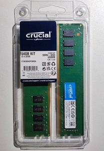 【新品・未開封】Crucial DDR4 3200MHz 32GB×2 CT2K32G4DFD832A