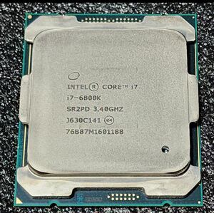 CPU Intel Core i7 6800K 3.4GHz 6コア12スレッド Broadwell-E LGA2011-3 PCパーツ インテル 動作確認済み