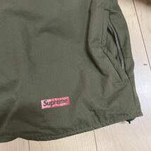 2022SS Supreme Cotton Hooded Down Pullover Olive L シュプリームオンライン購入品 中古_画像2