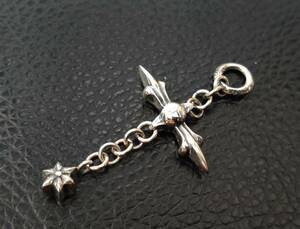 クロムハーツ silver925 ローリークロスチャーム ペンダントトップ ネックレス シルバー925 Chrome Hearts