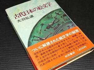 【考古学/歴史】大羽弘道「古代日本の絵文字」昭和50年初版 秋田書店刊/希少書籍/絶版/貴重資料/壁画/象形文字/線刻画/サンカ文字