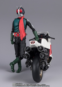 即決！ プレバン限定　S.H.Figuarts 「仮面ライダー第2号」+「サイクロン号」輸送箱伝票貼付無し 新品・未開封