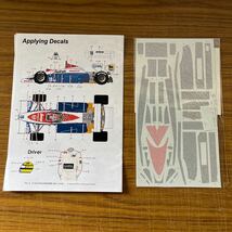 model factory HIRO 1/20 TOLEMAN HART TG184 Round10 BRITISH G.P. 説明書とデカール_画像2