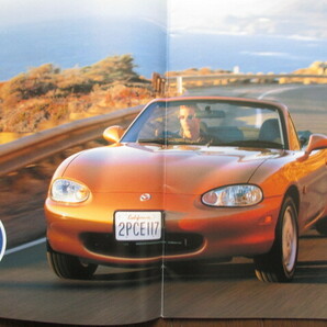 【送料無料】MAZDA マツダ EUNOS ユーノスロードスターカタログ ２枚セット １９９９’ E-NB６／８C Sパッケージ・M・S・RS・VSの画像3