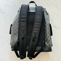 GUCCI グッチ GG スプリーム キャンバス リュック バックパック大容量 パソコンポケット 美品 その他訳あり_画像4