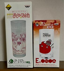 まどかマギカ&パズドラ　プレミアムアートグラス