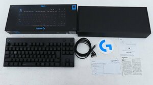 ジャンク●ロジクール　PRO　ゲーミングキーボード　G-PKB-002LN　2225MR29BD29　完品●192A