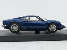 中古品●Bang　1/43　フェラーリ　ディーノ　206　ストリート　1967　blu-blue　美品●1086E_画像5