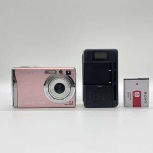 【動作確認済】Sony Cyber-shot DSC-W80 PINK　コンデジ　デジカメ　デジタルカメラ　シャッター&フラッシュ動作OK