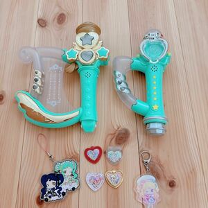 【美品】アイドルマイク　プリパラ　ファララマイク　アイドルマイクハープ　ジュエル　キーホルダー　セット