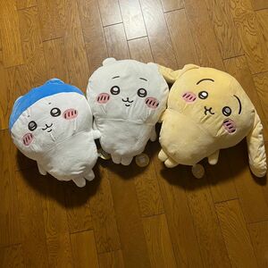 ちいかわ 超BIG ぬいぐるみ 3種セット ちいかわ スポーツ刈りな ハチワレ 垂れ耳な うさぎ まとめ売り 