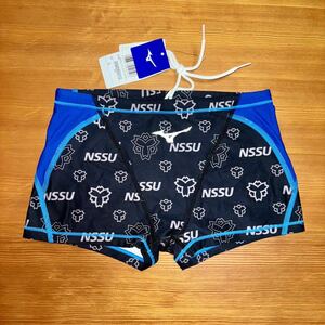 【新品】日本体育大学 実習用 指定水着 男子 Lサイズ 成人用サイズ NSSU 日体大 MIZUNO 競泳水着 ミズノ 競パン ショートスパッツ ボックス