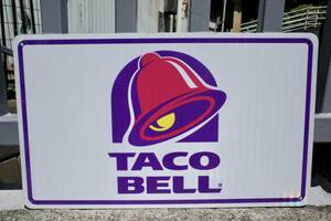 新品　TACO　BELL　タコベル　トラフィックサイン　ロードサイン　看板　アメリカ製 世田谷ベース 企業ロゴ カリフォルニア